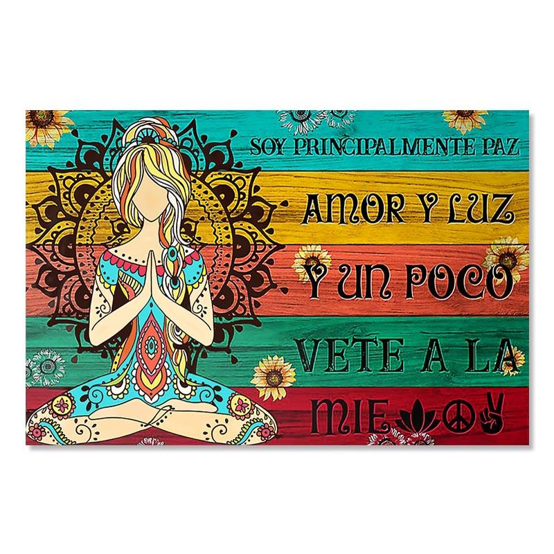 Винтажные постеры и принты для йоги, пробуждения чакры, движения рук для любителей йоги, расслабляющая картина на холсте, современные настенные картины для домашнего декора