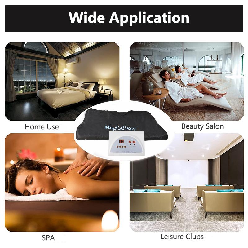 Far Infrared Sauna Blanket for Weight Loss | Home Detox Slimming Blanket with Remote Control | for Body Shaping, Fitness & Postpartum Recovery