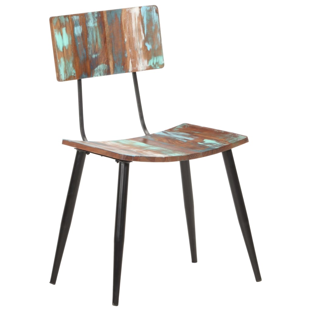 Dining Chairs Set of 4 Reclaimed Solid Wood