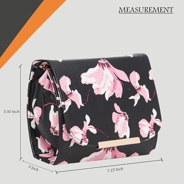 Сумка на слинге с цветочным принтом для женщин и девочек