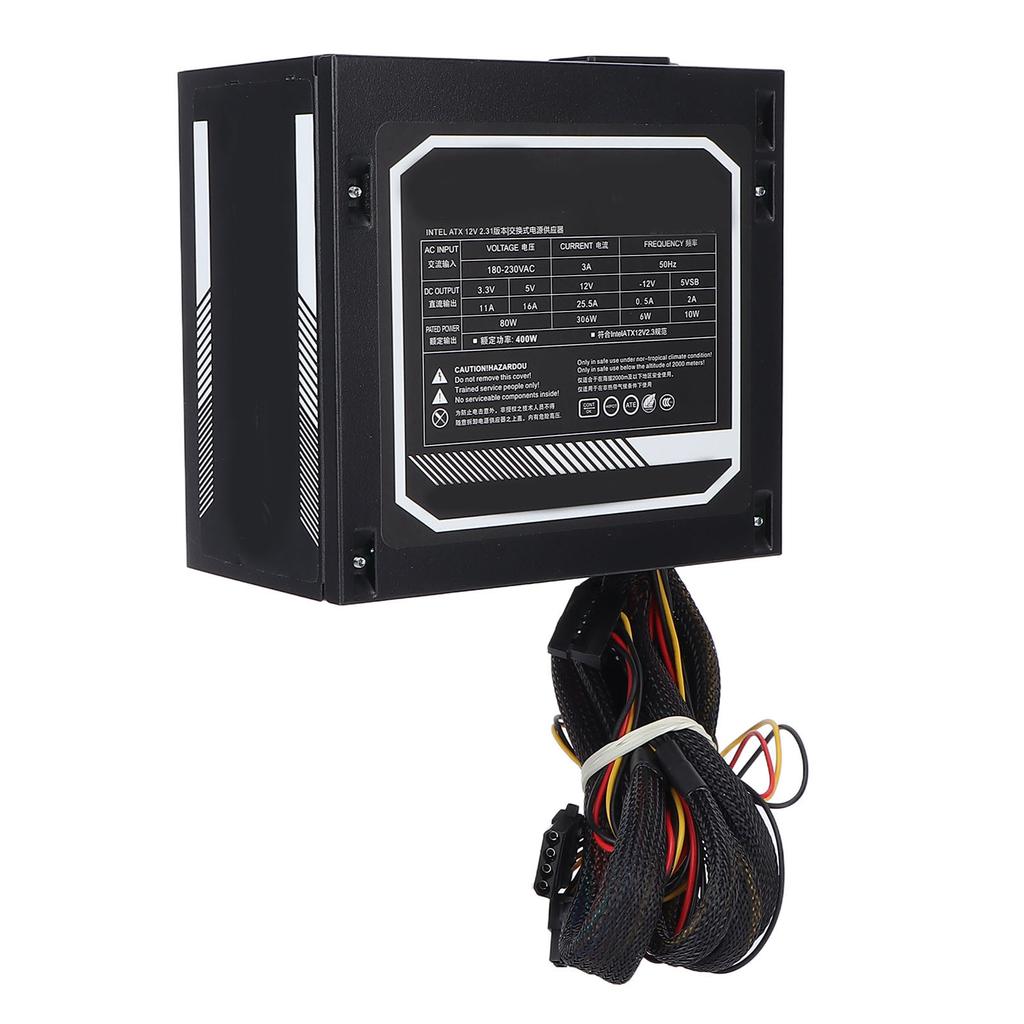 Computer Power Supply MQ580 400W Desktop Computer ATX 12V Switching Power Supply 180‑230V