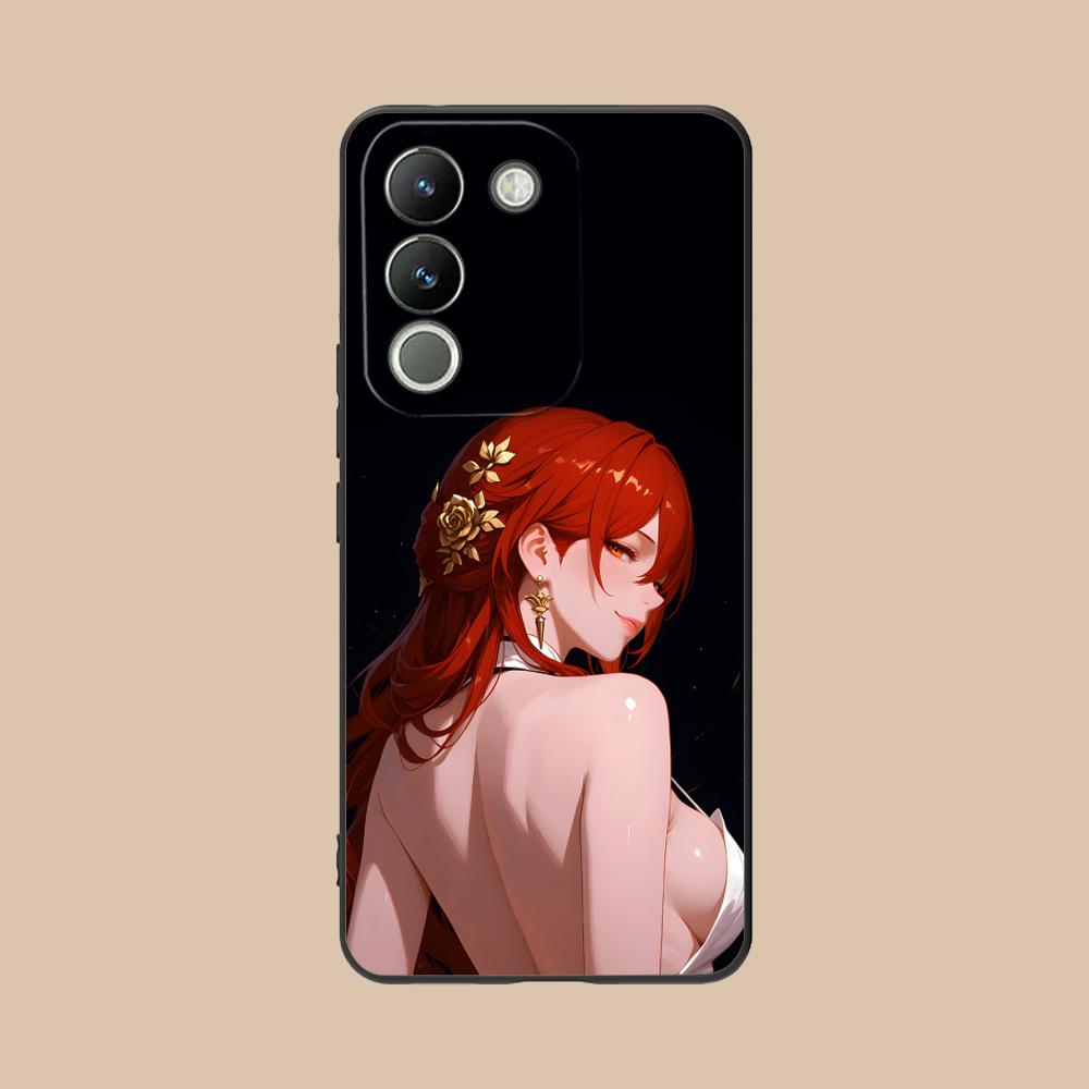 HSR Himeko Матовый ТПУ Чехол для Мобильного Телефона для VIVO V60 V50 V40 V30 V29 V27 V25 V23 Pro Lite 5G Цветной Печатный Чехол