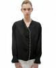 Блузка с оборками Demi Gnimonic Черная_Prill Black Bl
