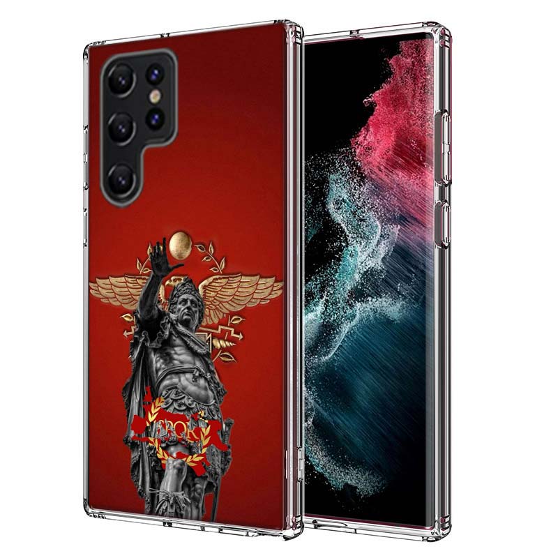 SPQR Roman Imperial Legionv Capa Phone Case For Samsung S26 Ultra S25 Edge Galaxy S23 S21 S20 S24 FE S22 S10 Plus Cover Clear TP