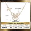 Sterling Butterfly Pendant Necklace Women D-Color Moissanite Charm Delicate Chain Sweet Style 2026
