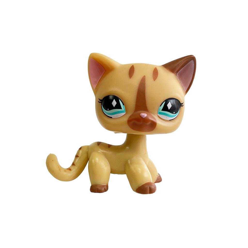 Редкая игрушка Littlest Pet Shop Lps Мини-подставки Котенок с короткой шерстью Старые фигурки Коллекция Al Игрушка на пружинке
