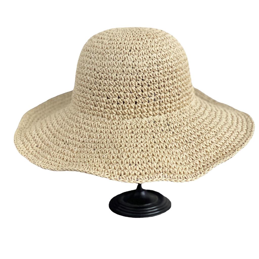 Универсальная складная соломенная шляпа для женщин, летняя, для путешествий, защиты от солнца, для отпуска, для пляжа, для прилива
