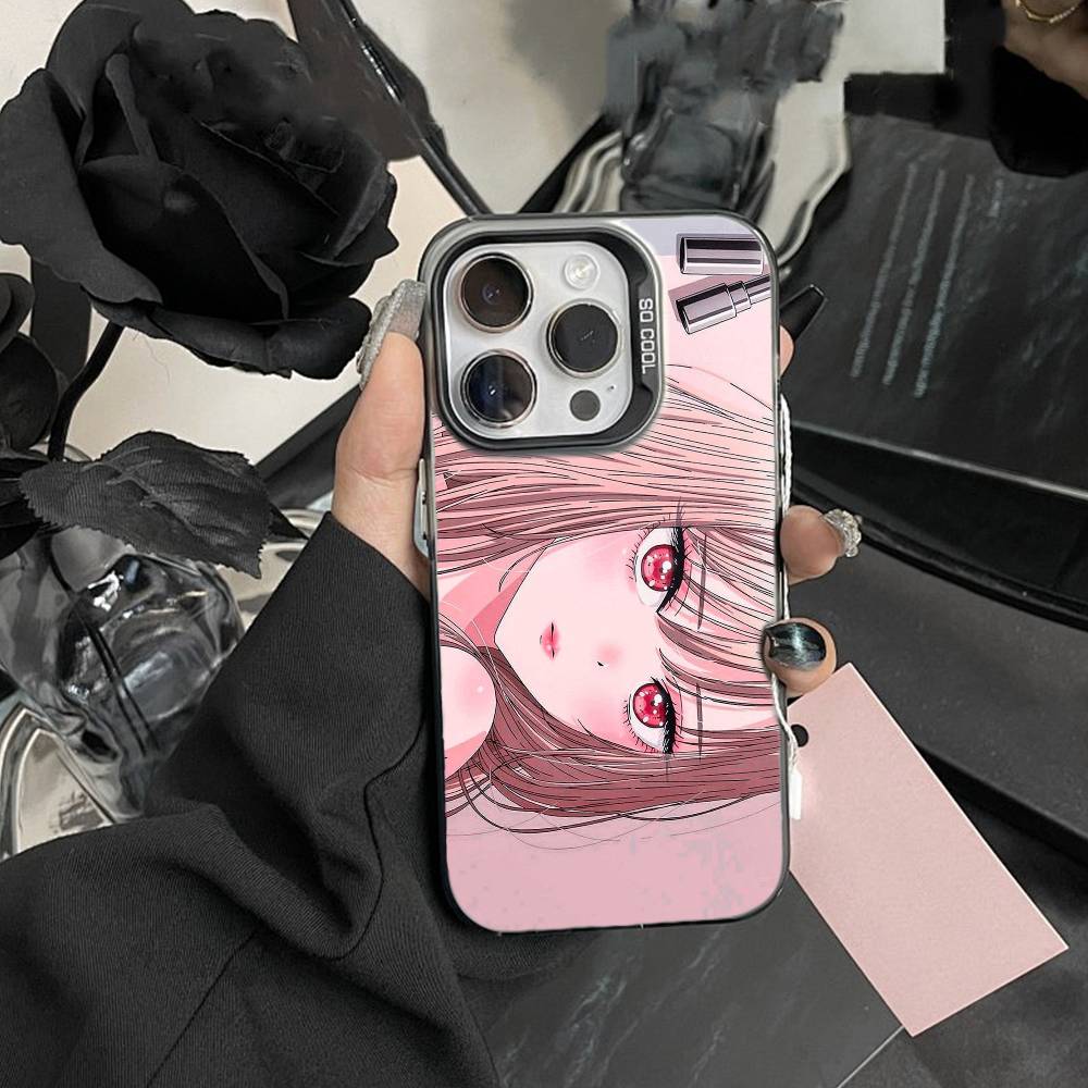 S-Darling Марин Китагава Цветной Серебристый Чехол Для Телефона Для iPhone 17,16,15,14,13,12,Pro MAX Черный Матовый Ударопрочный Чехол