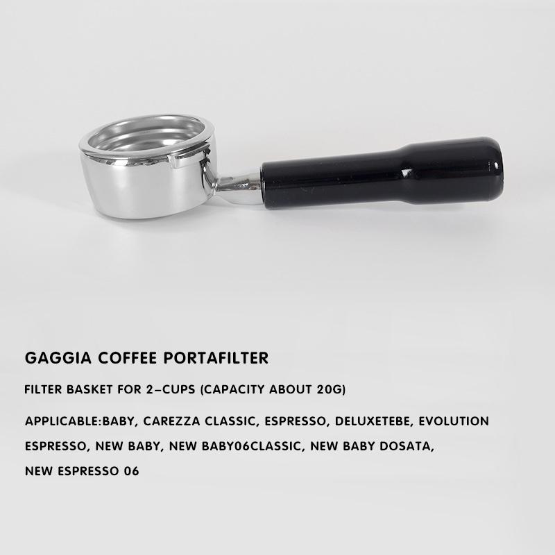 Кофе портафильтр 58 мм бездонный держатель для фильтрации для Gaggia Classic Ручка из массива дерева Набор бариста Аксессуары для эспрессо-машины