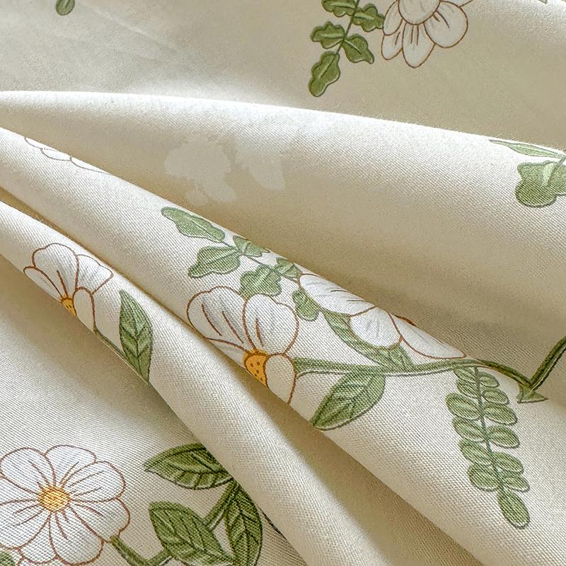 100% Cotton Flat Sheet Floral Style Bedsheet Skin-friendly Bed Linen Sabanas Para Cama Home Bed Flat Sheets (No Pillowcase)