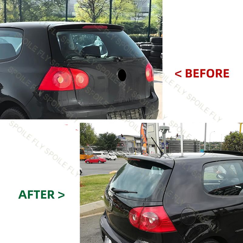 Для VW Golf 5 MK5 Стандартная версия TSI TDI FSI 2006-2009 Высококачественный ABS Улучшенный Автомобильный Задний Спойлер на Крышу в Стиле GTI Глянцевый Черный