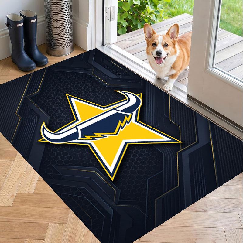 Soft Floor Carpet North Queensland Cowboys Pattern Area Rug Decorative Mat For Home Room Decoration