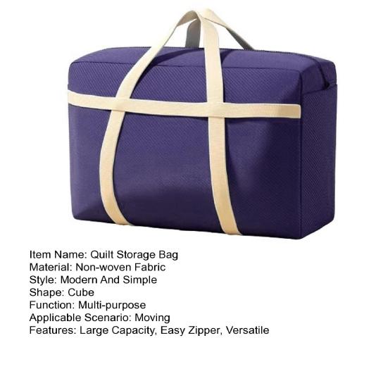 Сумка для хранения одеяла с прочной молнией, усиленными ручками, водонепроницаемой, устойчивой к разрывам тканью, органайзер для хранения одеяла
