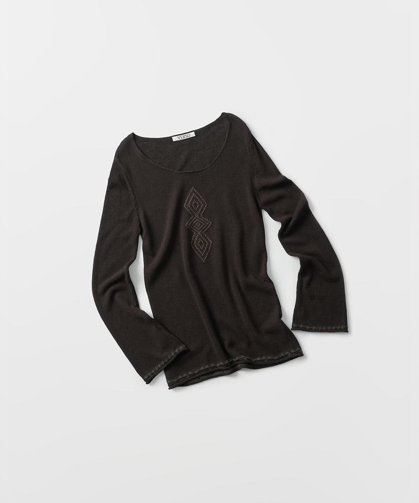 Beleuso Trinity Intarsia Knit Top