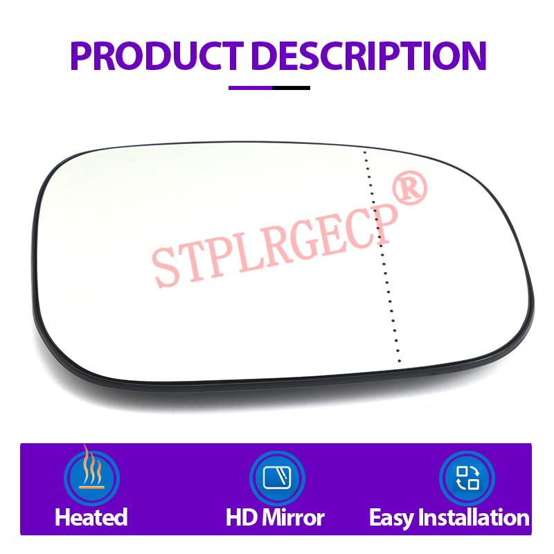 1 PC Door Wing Mirror Glass Heated Left Right Side Car-styling Rearview Mirror for Volvo C30 C70 S40 S60 S80 V50 V70