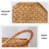Портативная плетёная корзина из ротанга Корзина для хранения из ротанга с ручкой Корзины для хранения Настольный инструмент для хранения
