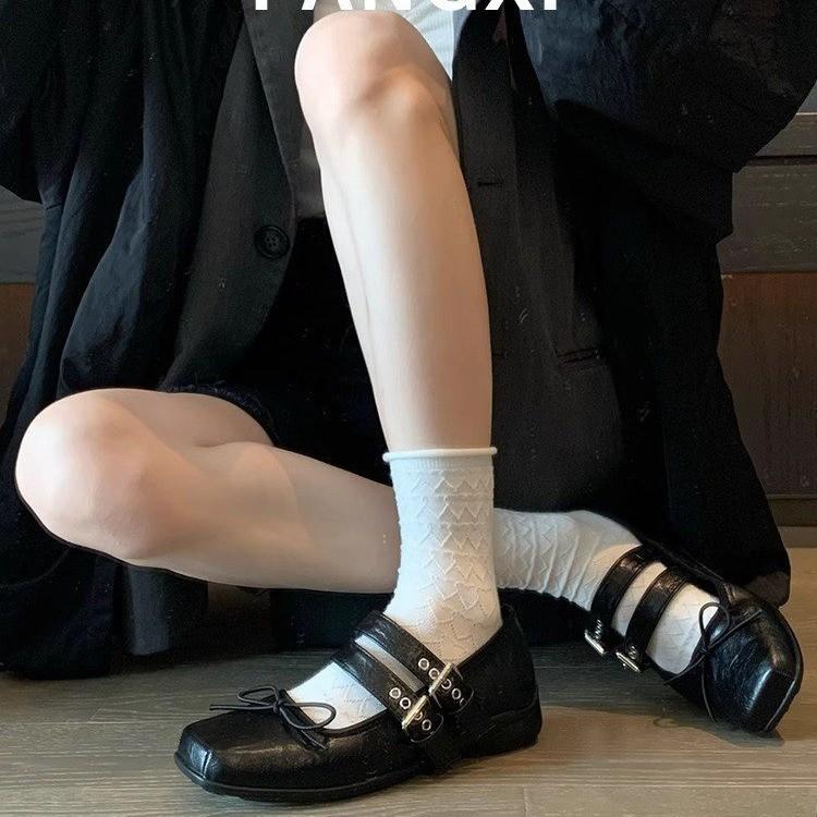 Туфли Мэри Джейн на толстом каблуке Элегантные классические туфли в стиле ретро с квадратным носком Удобные мягкие женские туфли с неглубоким вырезом на низком каблуке