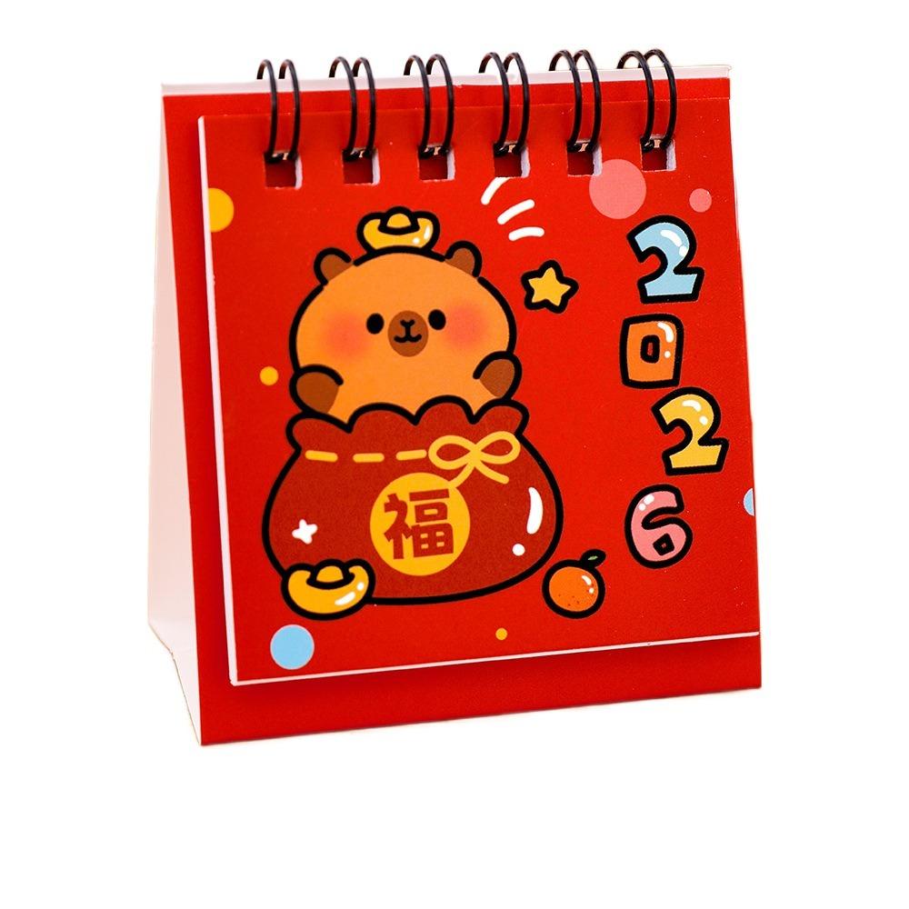 New Year 2026 Desk Calendar Cartoon Daily Planner Simple Desktop Calendar  Gifts