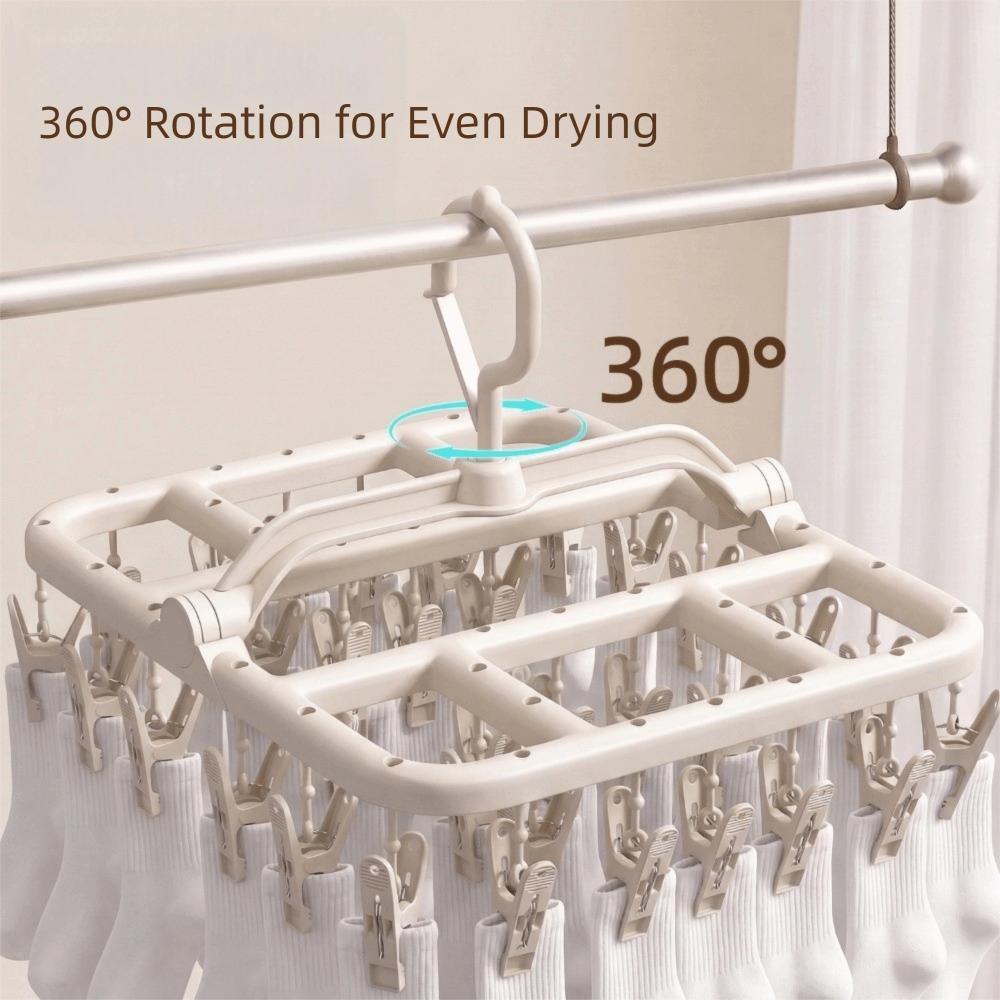 Windproof Socks Drying Clips Plastic Hanging Underwear Clips Balcony Drying Hanger Laundry Room