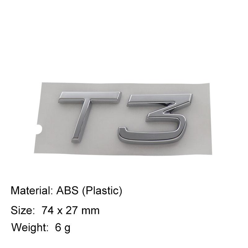 3D Премиум T3 T4 T5 T6 T8 V8 AWD для автомобиля Капот двигателя Крыло багажник Хвост Задняя наклейка Эмблема Значок Стикер