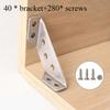 20/50Pcs Furniture Corner Connector Stainless Steel Corne Bracket Universal Triangle Corner Brace with Screw Angle Brackets