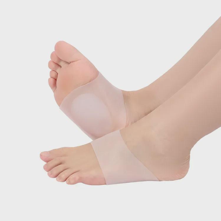 Силиконовые стельки для поддержки свода стопы при плоскостопии - унисекс, амортизирующие корректирующие подушечки