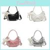 Single Purse Bow Shoulder Crossbody Bag With Pearl Pendant For Daily Fashion