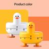 Кухонный таймер Привлекательная мультяшная форма Пластиковый Милый утенок Механический таймер для учебы для дома