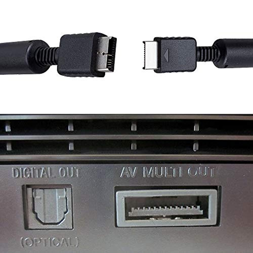 Соединительный кабель RGEEK PS2 PS3 AV на RCA Composite для Sony Playstation 2 PS3(6 футов) можно просмотреть на телевизоре/мониторе