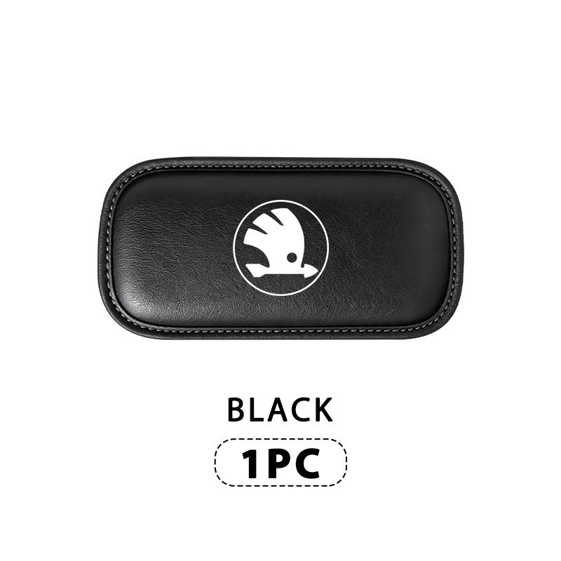 For Skoda Car Interior Leg Knee Rest Pad Leather Cushion Accessories Octavia A5 A7 RS Fabia Superb Rapid Karoq JC6