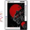 5D Diy Diamond Painting Ferocious Animal  Cross Stitch Full Diamond Embroidery Mosaic