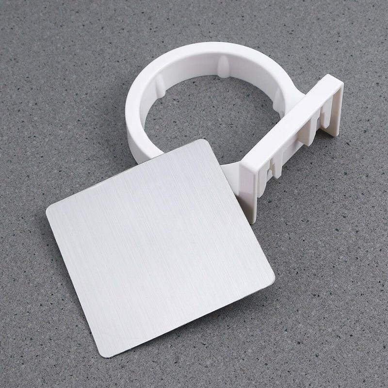 Bathroom Hair Dryer Holder Stand with Shelf Wall Mounted Organizer for Hair Dryer Styling Tools & Toiletries Space Saving Storage Rack