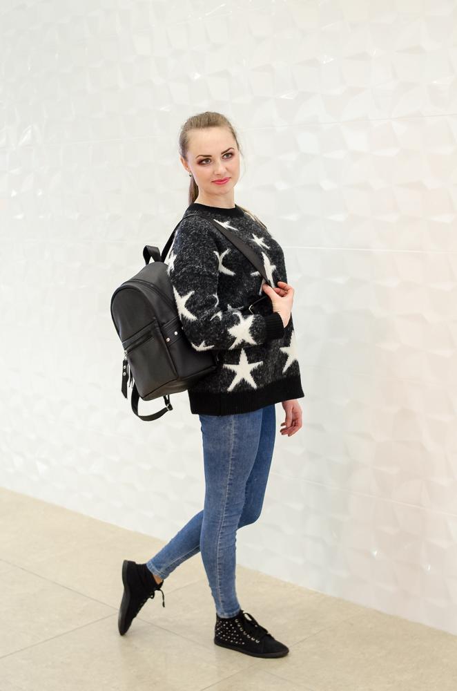 Женский рюкзак Sambag Dali BPTe Черный (15378001e)