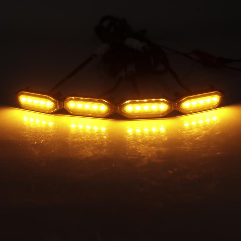 Подходящие для низкопрофильных модов, эти двухцветные светодиодные фонари решетки белого и желтого цвета разработаны для новых моделей Jimny JB64/JB74.