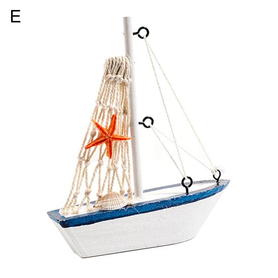 Превосходная миниатюрная изысканная компактная модель средиземноморской парусной лодки, настольное украшение для офиса, модель лодки