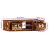TV Wall Cabinet 100 x 32 x 25 cm Reclaimed Solid Wood