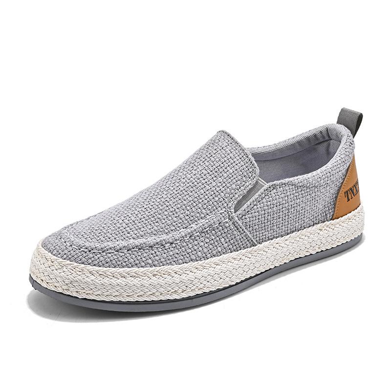 Summer New Casual Lazy Shoes Men's Fashion Outdoor Canvas Shoes Light Pedal Breathable Trend Board Shoes Men