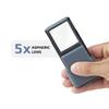 Mini Bright LED Handheld Sliding 5x Magnification Magnifier, Type, (PO-55)