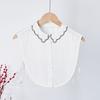 Модный однотонный съемный воротник-стойка из шифона для рубашки, женский съемный воротник, аксессуар для одежды