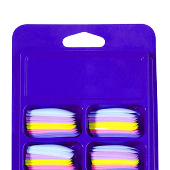 Накладные ногти из искусственного ногтя Стильные складные без следов Пластиковые накладные ногти Красочные носимые Невыцветающие искусственные ногти Накладки на искусственные ногти Поставка маникюрного салона