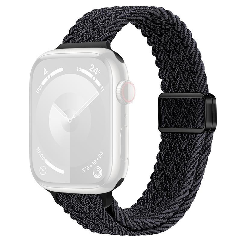 For Apple Watch 10 46mm/Ultra 2/Ultra 49mm/9 8 7 45mm/SE (2023) SE (2022) SE 6 5 4 44mm/3 2 1 42mm Watch Strap Braided Nylon Band