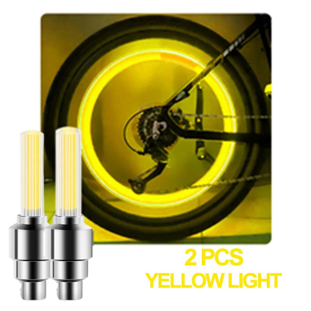 Светодиодный фонарь для вентиля велосипеда, неоновый фонарь для спиц велосипеда, фонарь для вентиля шины велосипеда, предупреждающий фонарь для ночной езды Аксессуары для велосипеда