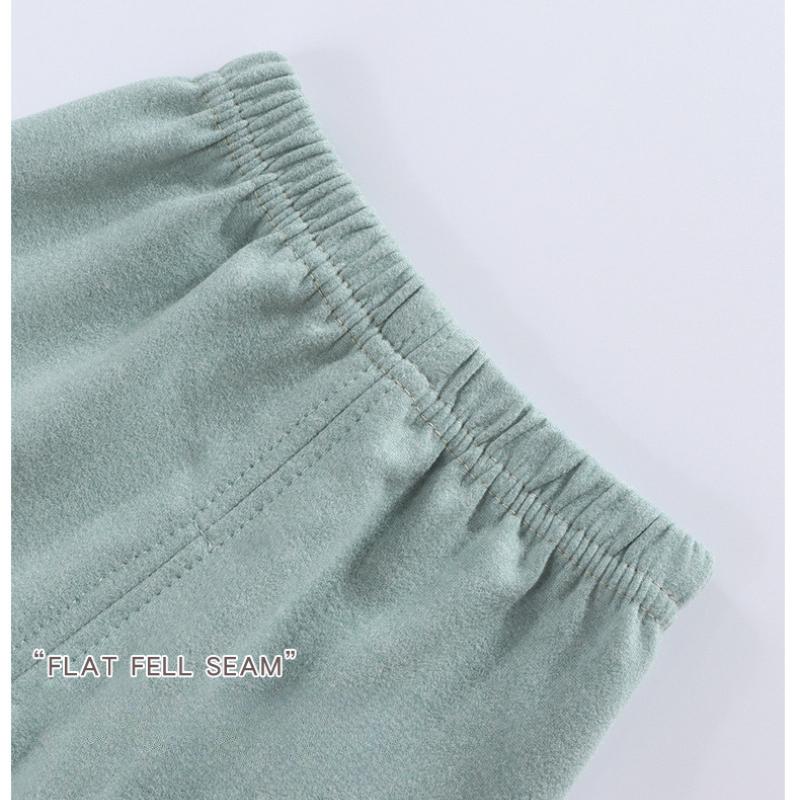 Children's Boneless German Velvet Underwear Set AB Face Baby Warm Seamless Autumn Clothes Long Trousers Boys and Girls Pajamas Home Service