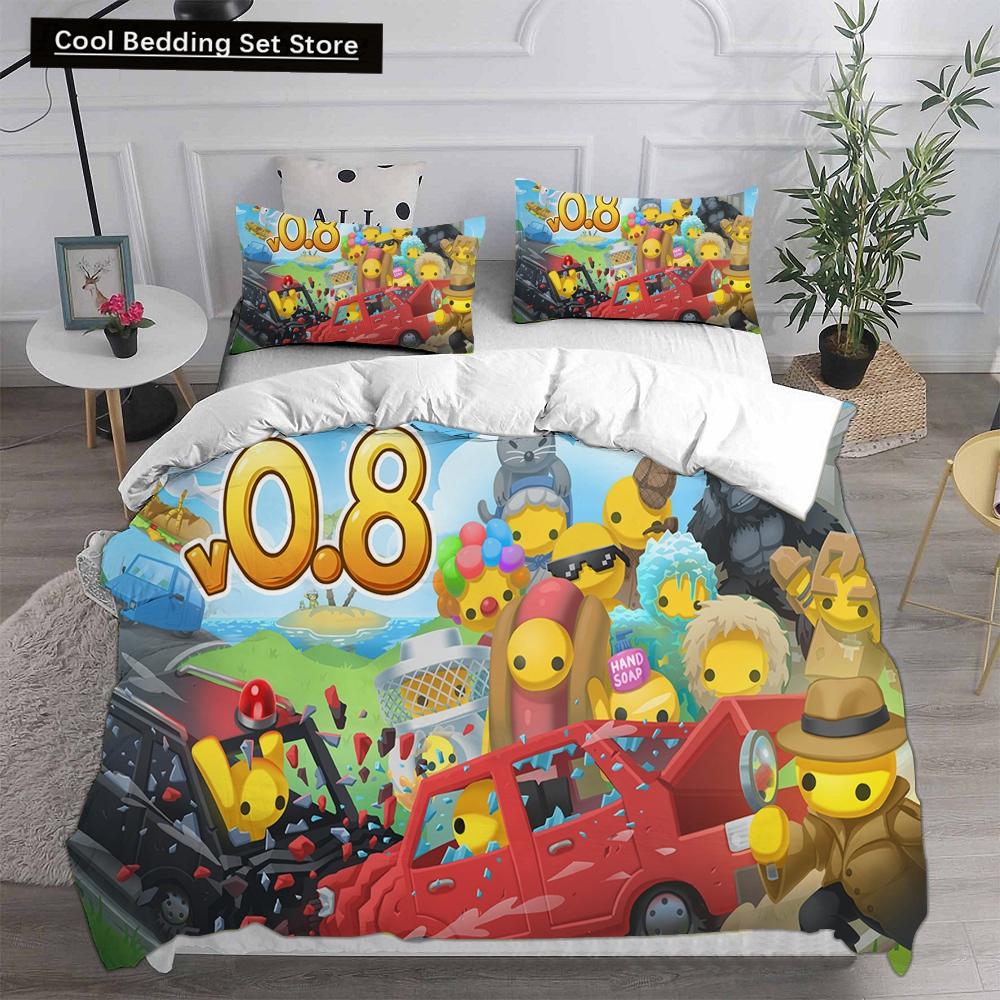 3D Print Wobbly Life Single Twin Full Queen King Size Quilt Anime Bed Cover Pillow Case 2-3 Pieces Duvet Cover Bedding Sets