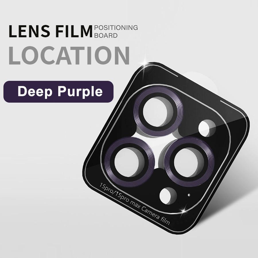 Metal Ring Lens Protector Tempered Glass Camera Cover For iPhone 16 15 14 13 12 11 Pro Max 16 Plus 13 Mini