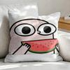 KKetnipz Cute Funny Cushion Cover Soft Plush Fabric DoubleSided Printed Sofa Cushion Cover for All Seasons Home Decor