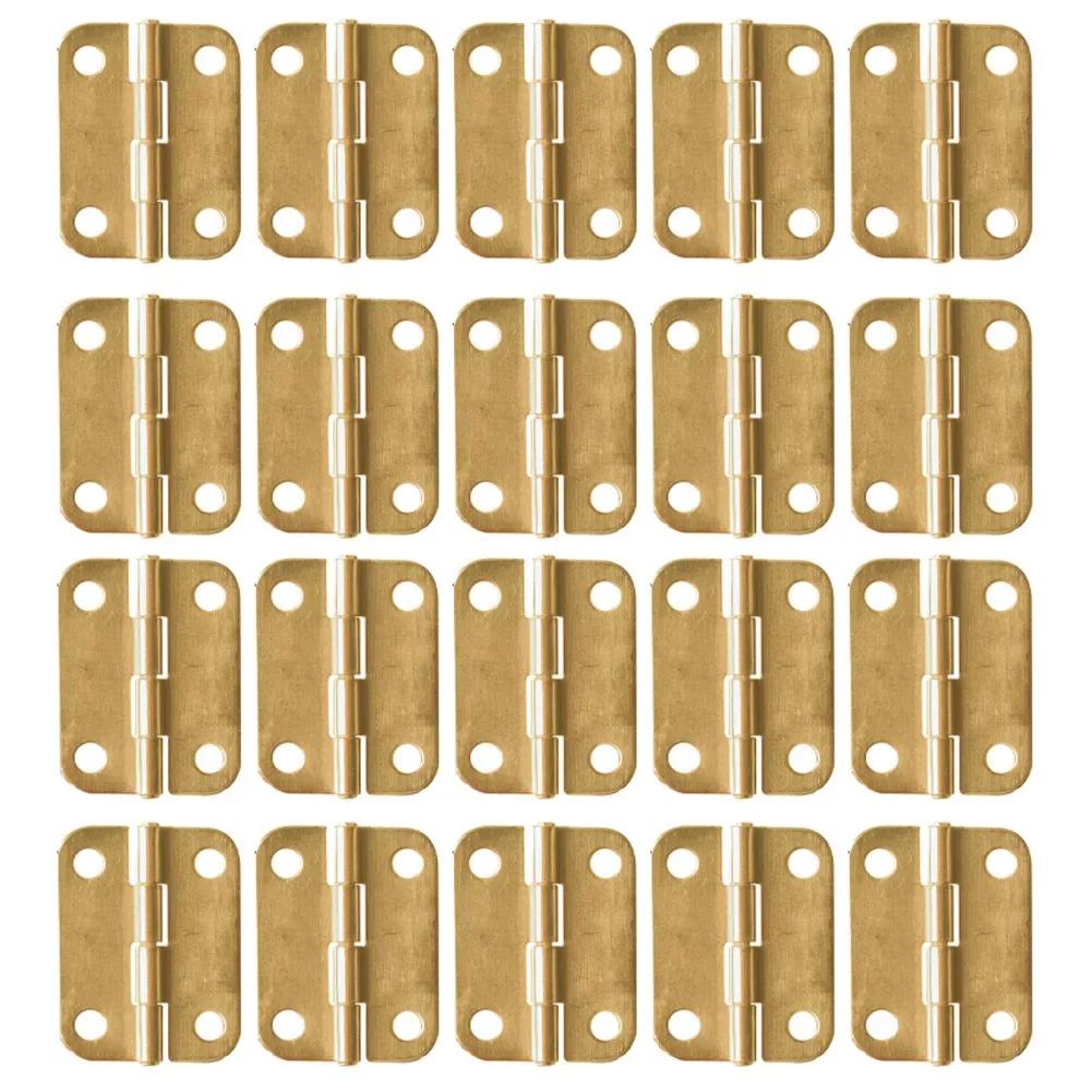 20 шт. Мини-шарнир, антикварный сундук для ювелирных изделий, подарочный деревянный ящик для вина, декоративная фурнитура, мебель, кукольный домик, дверная петля для шкафа