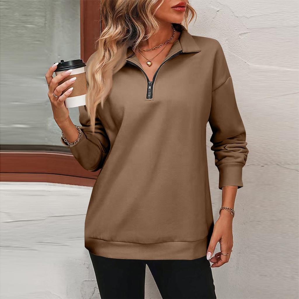 Women Tops Long Sleeve R-Neck Shirts Fall Fashion Casual Business Tunic Blouses