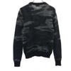 Saint Laurent Свитер командный с длинным рукавом из мохера с камуфляжным узором Мужской Б/У