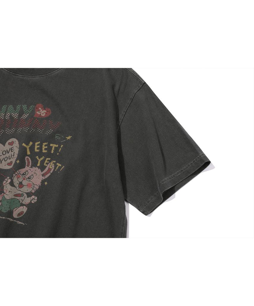 CPGN STUDIO Bunnynny Pigment Short Sleeve T-Shirt Smoke Black